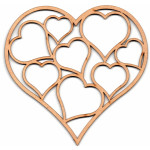 LASER DIX- DECO Y ARTESANIAS COD. 0108 30 CORAZONES