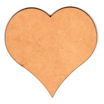 LASER DIX- DECO Y ARTESANIAS COD. 6003  6 CORAZON LISO