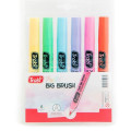 TRABI- MARCADOR BIG BRUSH (GORDO) P. PINCEL PASTEL SET X 6 (LETTERING)